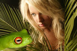 Elizabeth Donald, frog princess Copyright Elizabeth Donald. Photograph by Blush Photography.