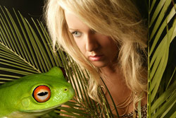 Elizabeth Donald, frog princess Copyright Elizabeth Donald. Photograph by Blush Photography.