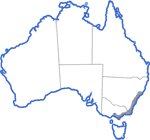 Distribution map for Paracrinia haswelli