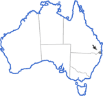Distribution map for Philoria loveridgei