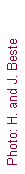 Text Box: Photo: H. and J. Beste