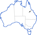 Distribution map for Cophixalus mcdonaldi