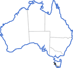 Distribution map for Crinia nimbus