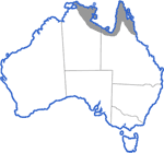 Distribution map for Crinia remota