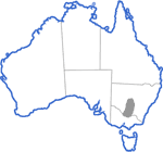 Distribution map for Crinia sloanei