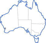 Distribution map for Heleioporus barycragus