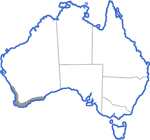 Distribution map for Heleioporus eyrei