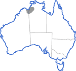Distribution map for Limnodynastes depressus