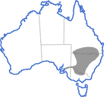 Distribution map for Limnodynastes fletcheri