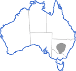 Distribution map for Limnodynastes interioris