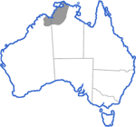 Distribution map for Limnodynastes lignarius