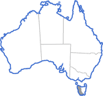 Distribution map for Litoria burrowsae
