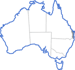Distribution map for Litoria cooloolensis