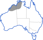 Distribution map for Litoria coplandi