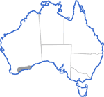 Distribution map for Litoria cyclorhyncha