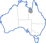Distribution map for Litoria electrica