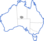 Distribution map for Litoria gilleni