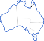Distribution map for Litoria longirostris
