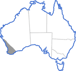 Distribution map for Litoria moorei