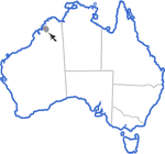 Distribution map for Notaden weigeli
