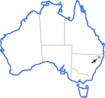 Distribution map for Philoria pughi