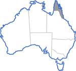 Distribution map for Rana daemeli
