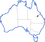 Distribution map for Taudactylus liemi