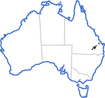 Distribution map for Taudactylus pleione
