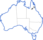 Distribution map for Uperoleia altissima