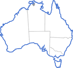 Distribution map for Uperoleia arenicola