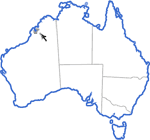 Distribution map for Uperoleia aspera