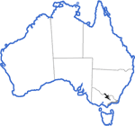 Distribution map for Uperoleia martini