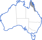 Distribution map for Uperoleia mimula