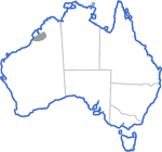Distribution map for Uperoleia talpa