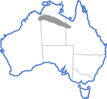 Distribution map for Uperoleia trachyderma