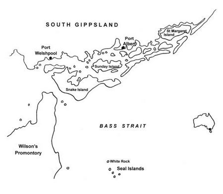 Map of Gippsland